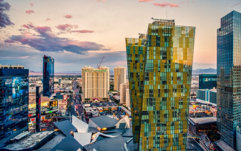 Las Vegas Skyline — Yellow