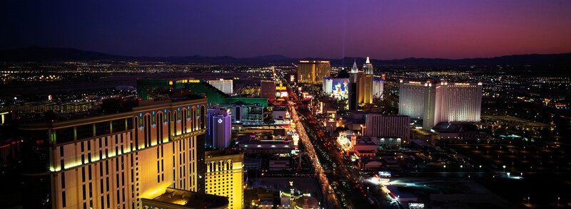 Las Vegas Strip at dusk