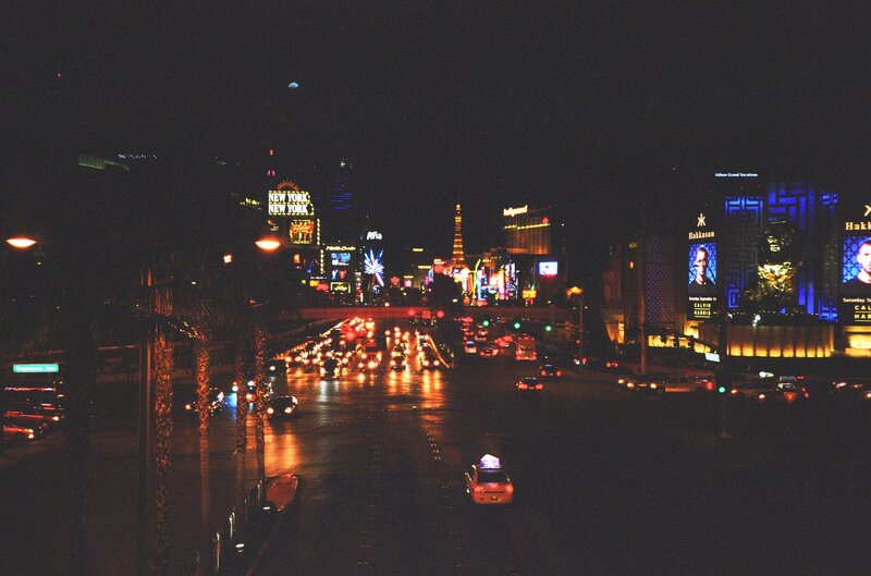Las Vegas Strip at Night — Black, Nocturnal