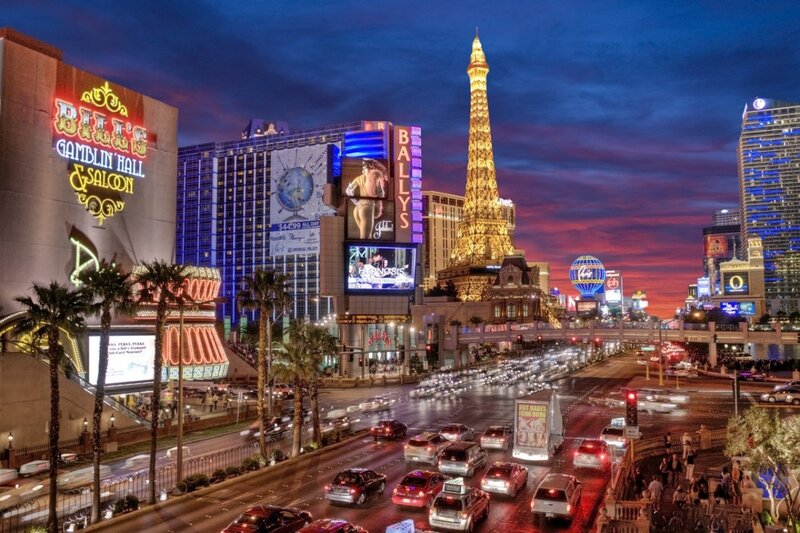 Las Vegas Strip at Night — Blue
