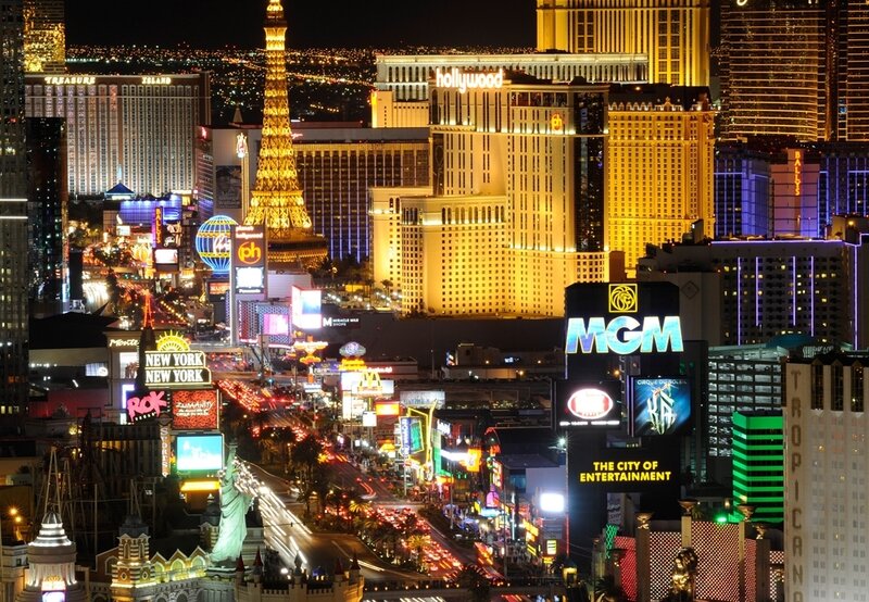 Las Vegas Strip at Night — Yellow