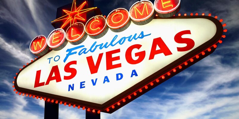 Las Vegas Welcome Sign — White