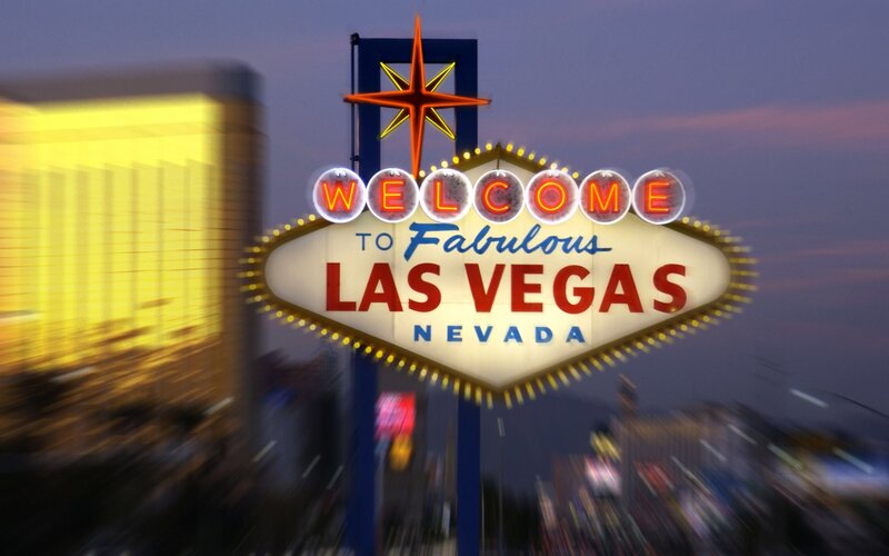 Las Vegas Welcome Sign — Yellow