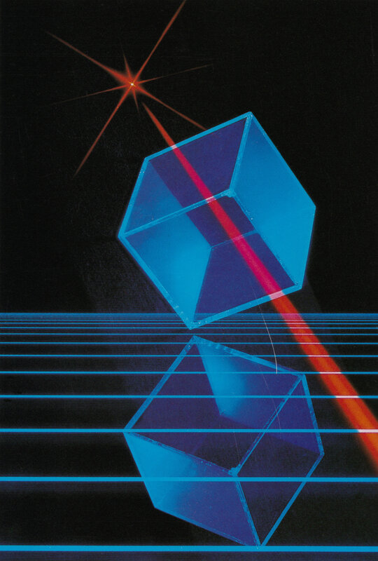 Laser Beam Through Crystal