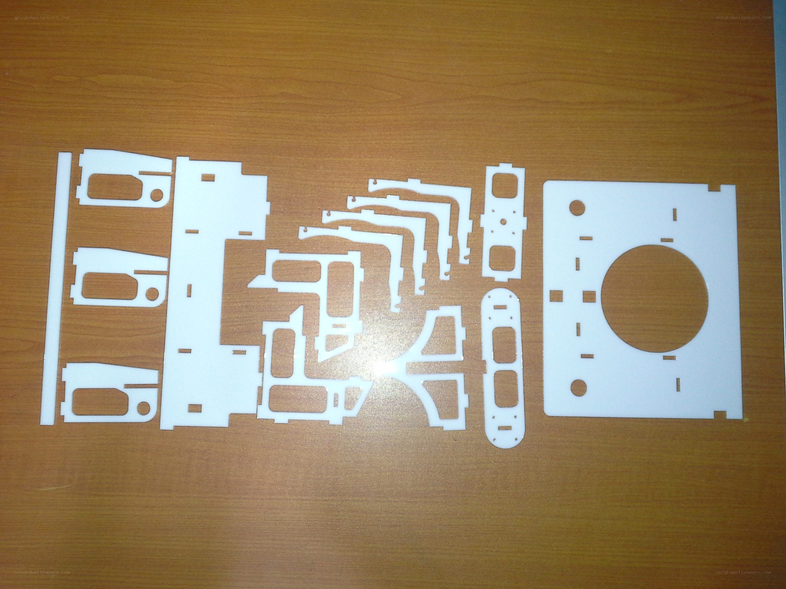 laser-cut plastic parts