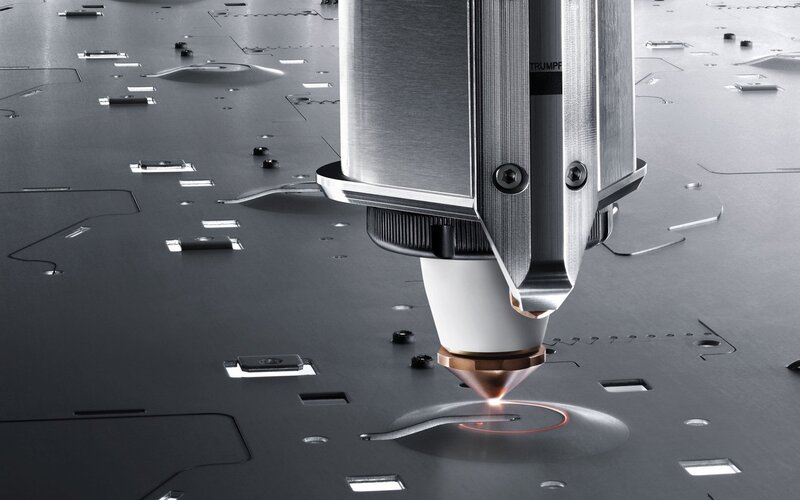 Laser Cutting Machine — Gray, Technical, Photograph