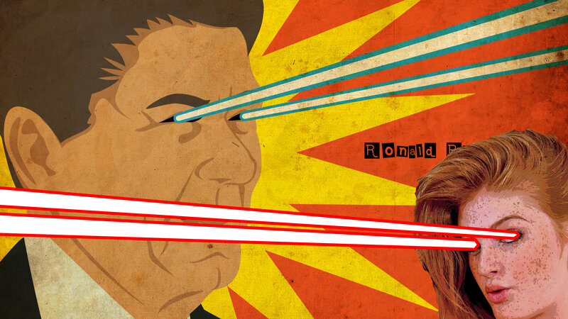 laser eyes confrontation