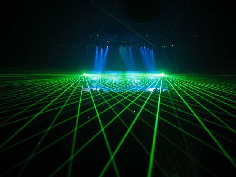 Laser Grid on Stage