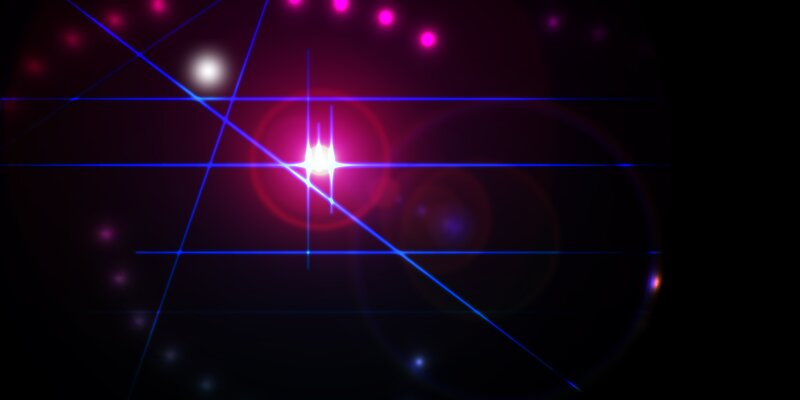Laser Grid with Lens Flares