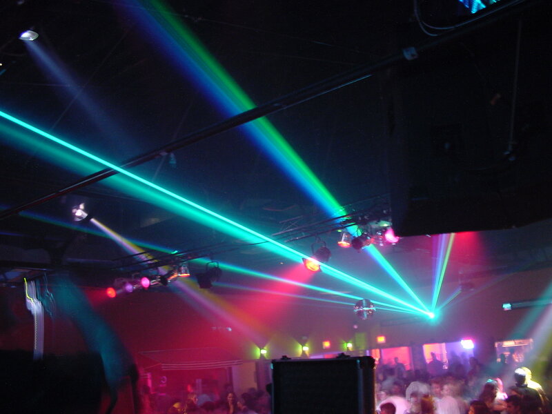 Laser Lights at a Party — Green