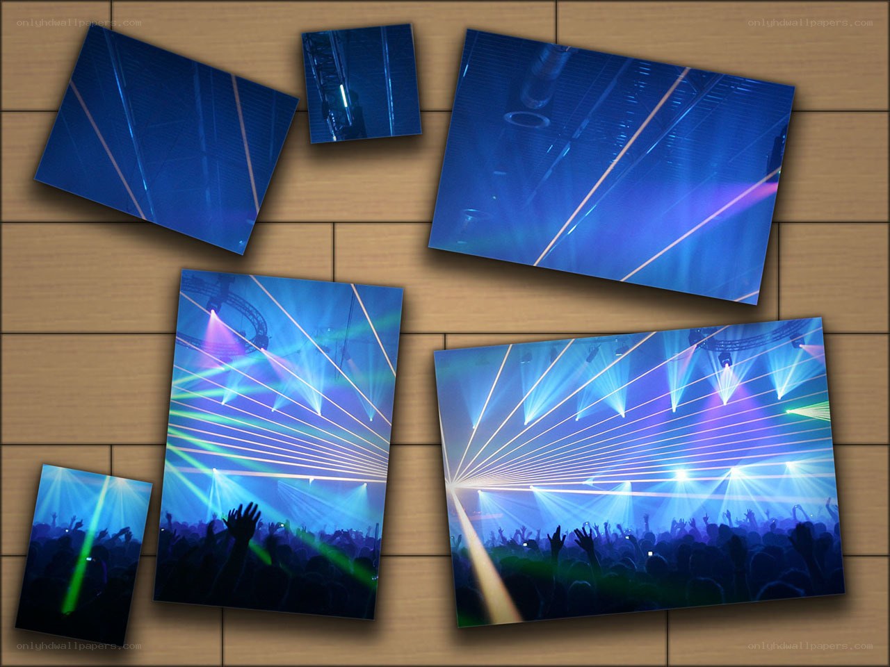 Laser lights at concert