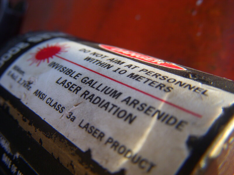 laser product warning label