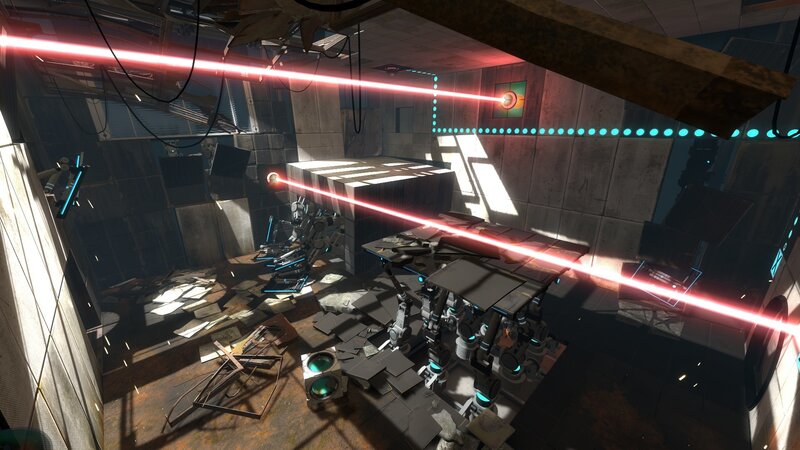 laser puzzle in abandoned facility