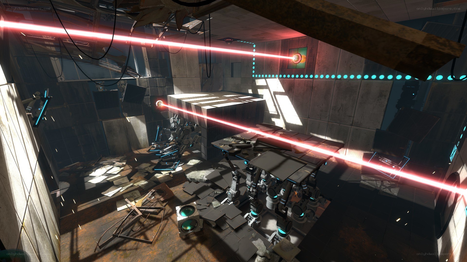 laser puzzle in abandoned facility