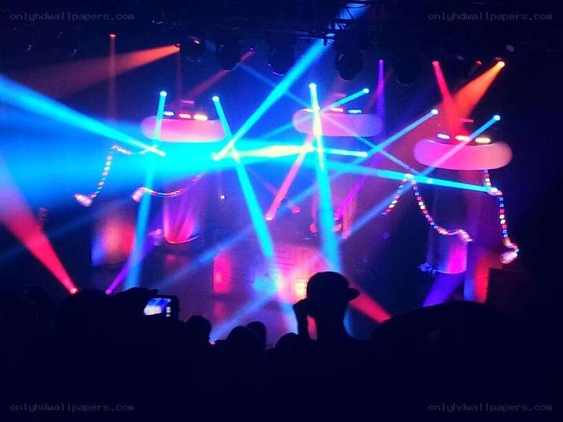 Laser show at a concert