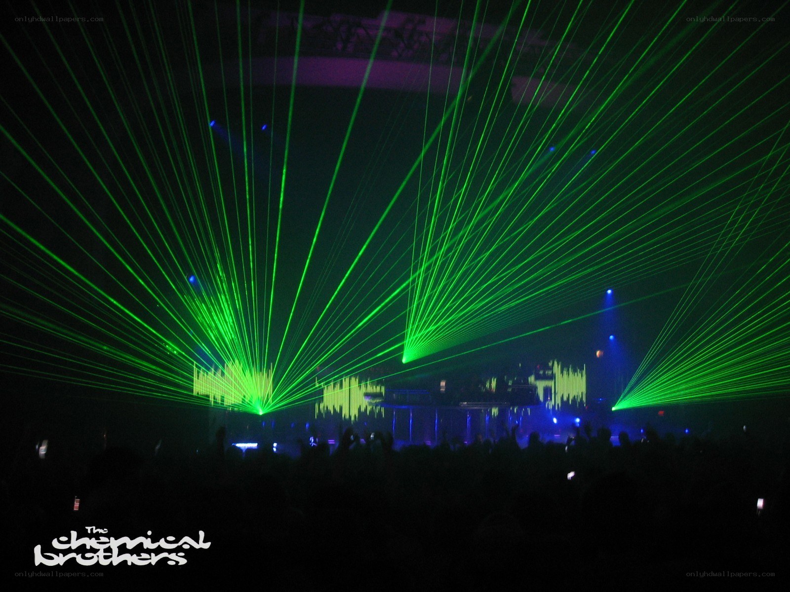 Laser show at concert