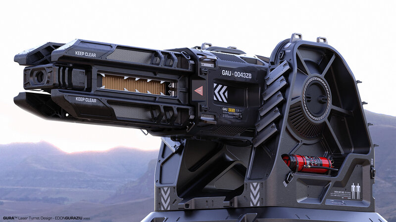 Laser Turret in Desert