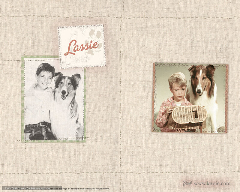 Lassie scrapbook collage