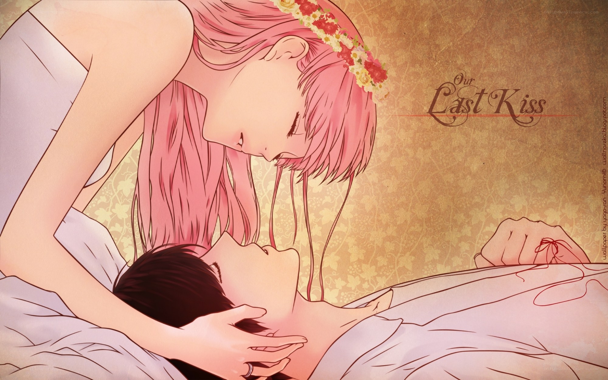 Last kiss between lovers
