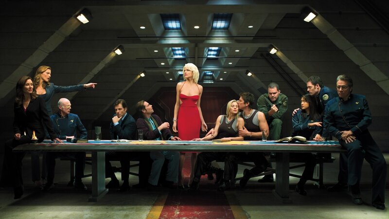 Last Supper parody with sci-fi characters
