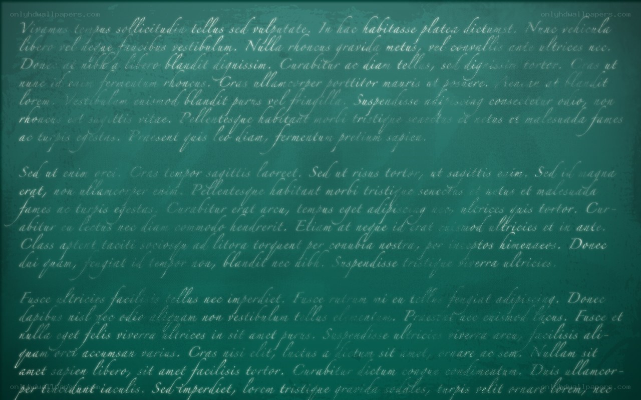 Latin text on green background
