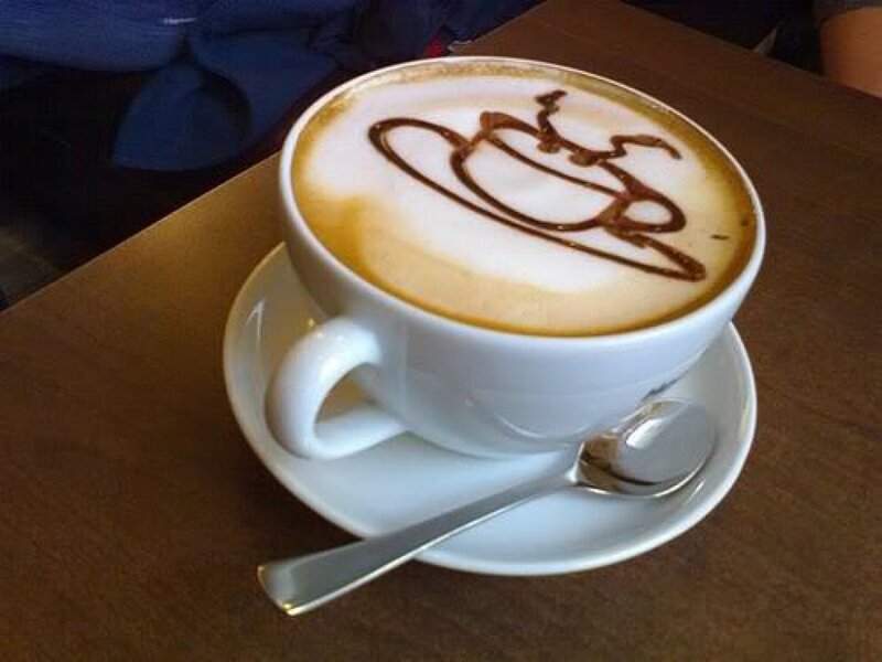 Latte Art Coffee Cup — Brown, Calm