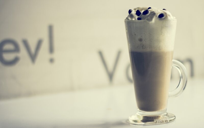 Latte with Whipped Cream