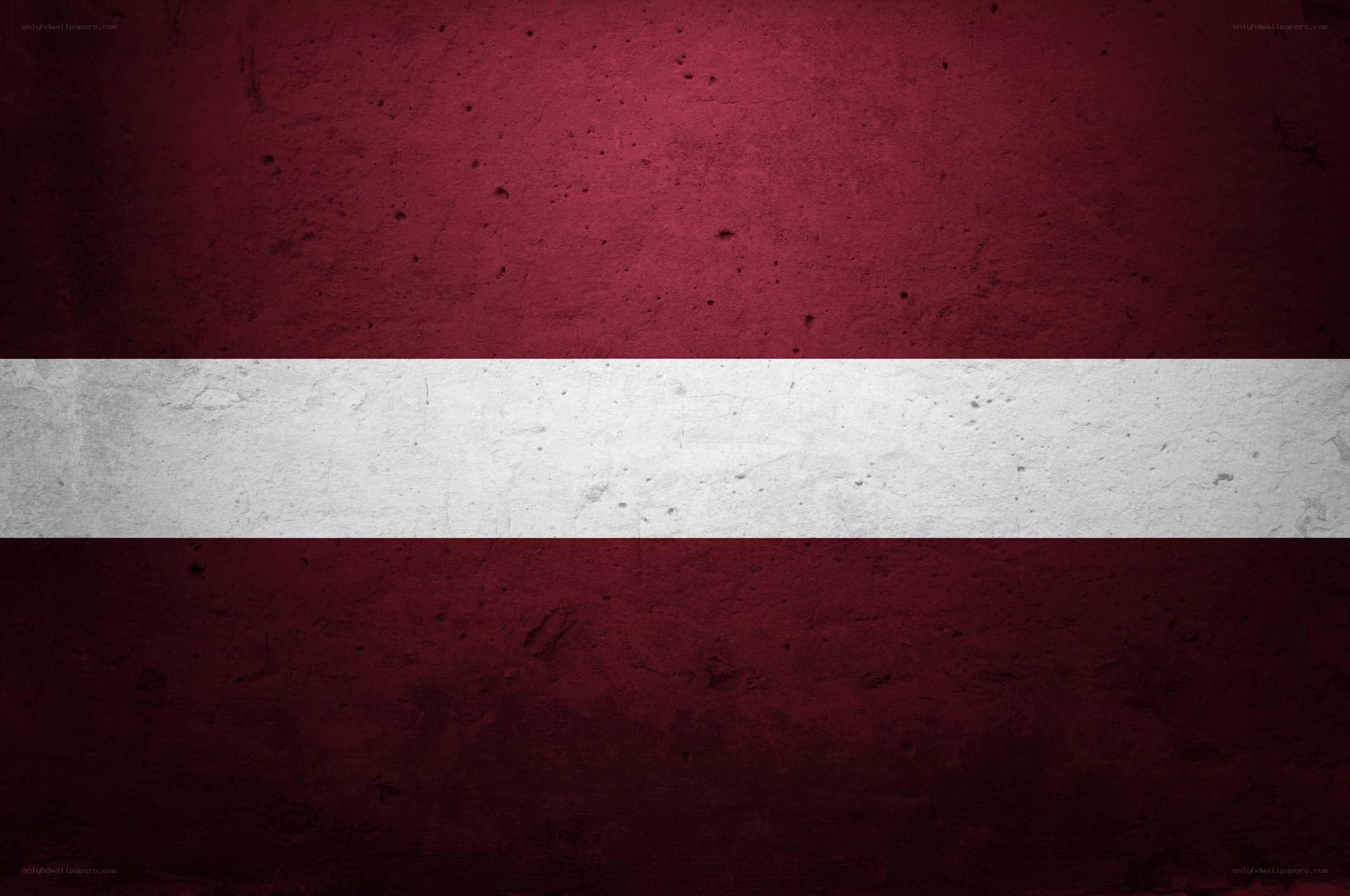 Latvia flag on textured wall