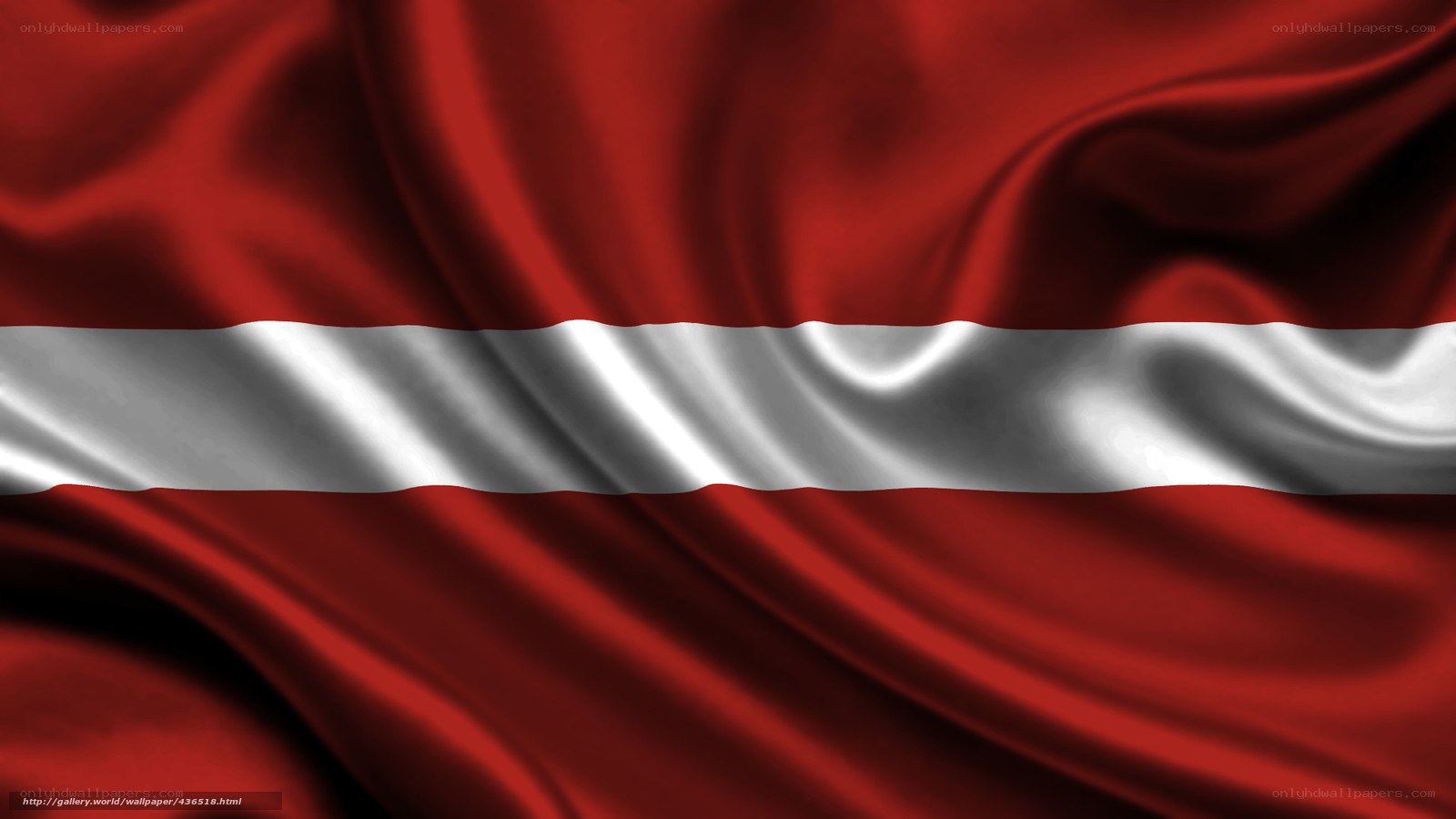 Latvia flag waving
