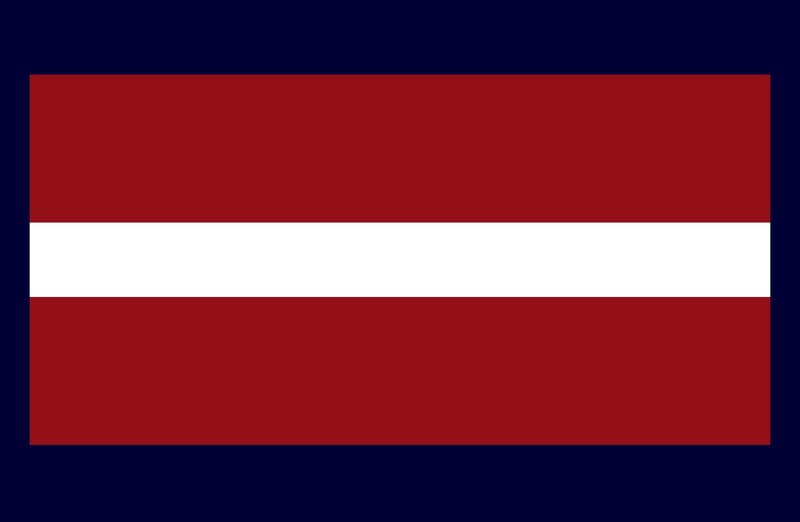 Latvia flag with dark border