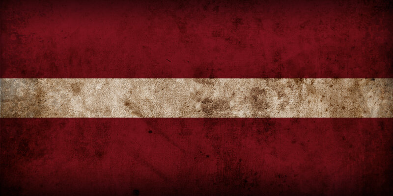 Latvia flag with grunge texture