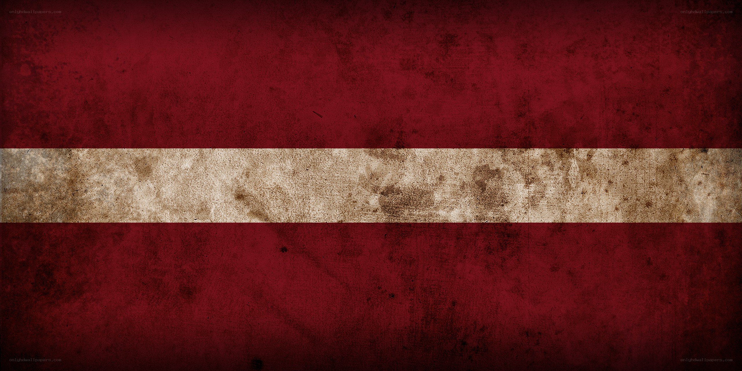Latvia flag with grunge texture