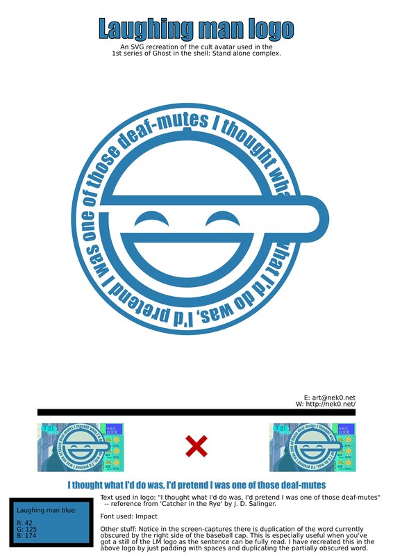 Laughing man logo recreation