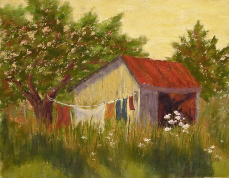 Laundry on a clothesline