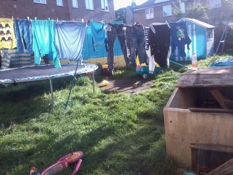 Laundry on Clothesline