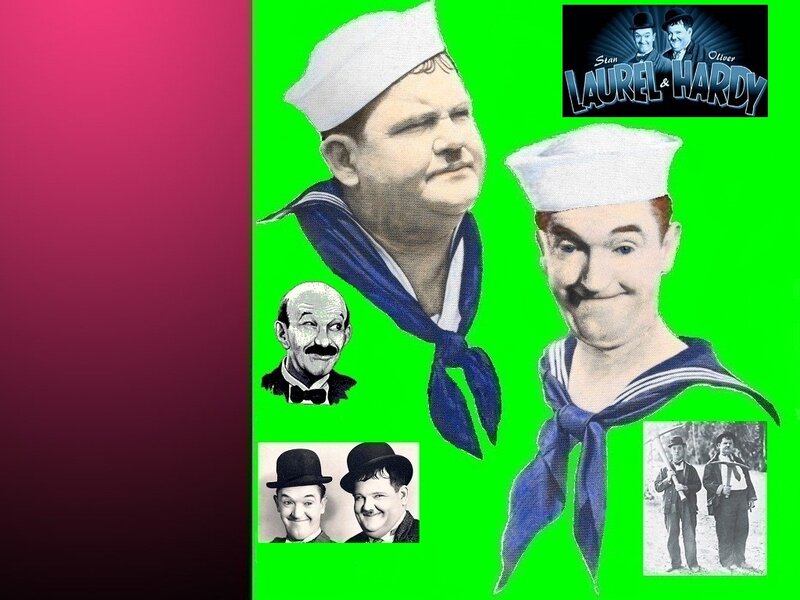 Laurel and Hardy collage