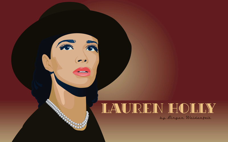 Lauren Holly portrait illustration