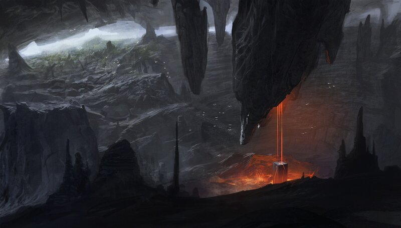 Lava Beam in Cave