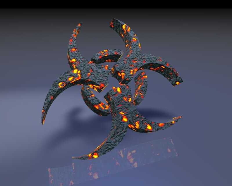 lava biohazard symbol