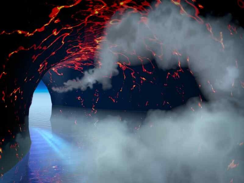 Lava Cave with Water