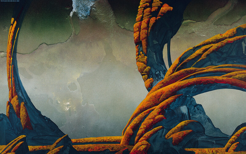 Lava creature in cavern