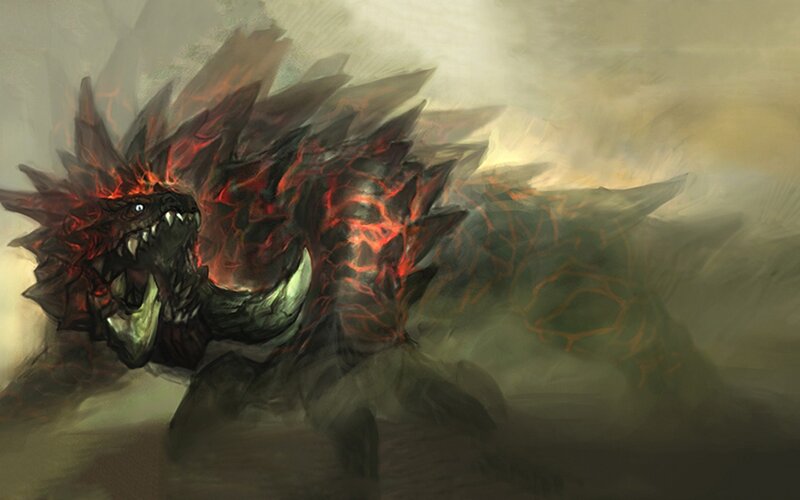 Lava Dragon Creature — Black