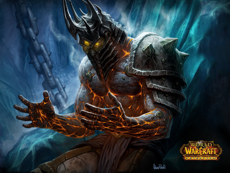 Lava-encased warrior