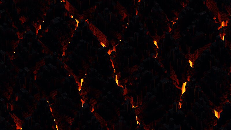 Lava-filled Cavern — Black, Dark