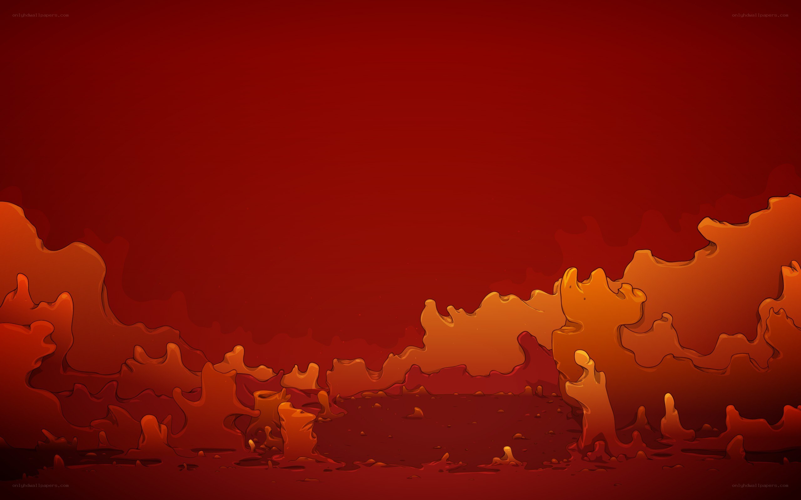 lava flow landscape