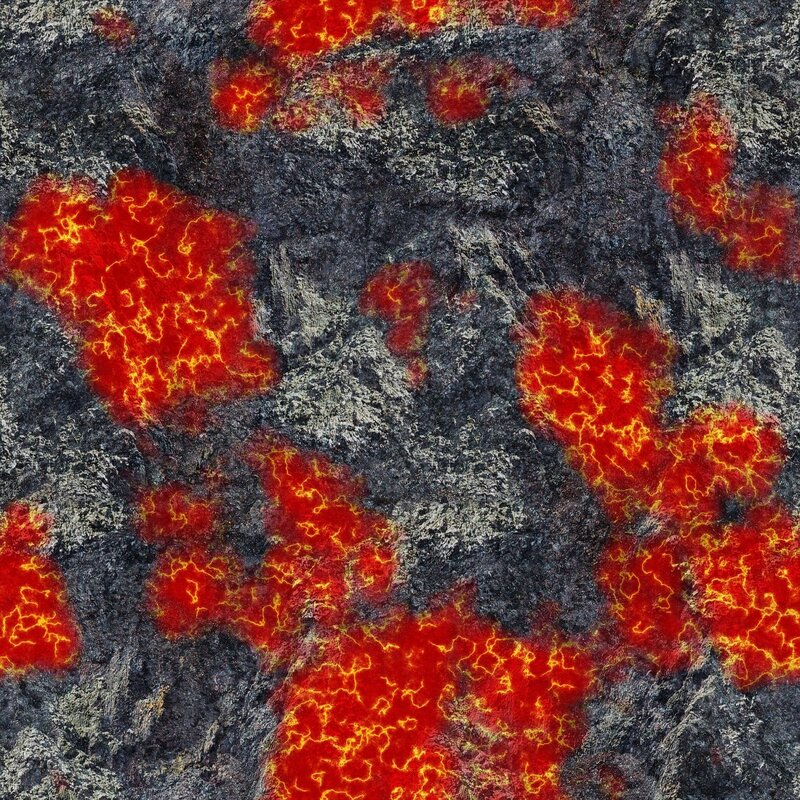 lava flow on volcanic rock