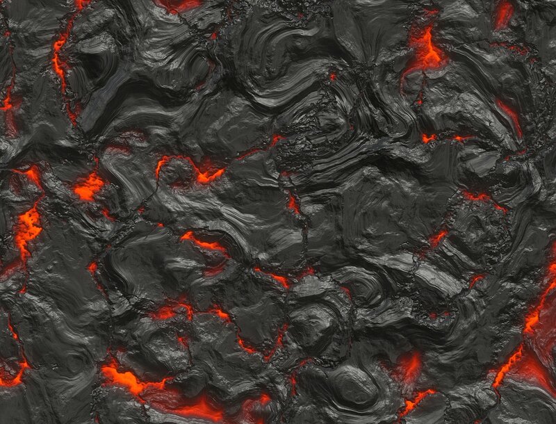 Lava Flow Surface — Black