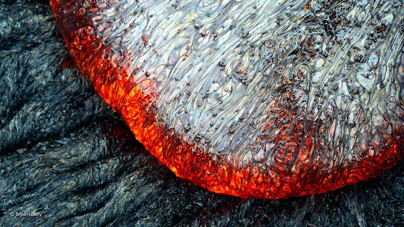 Lava Flow Surface — Red, Dramatic