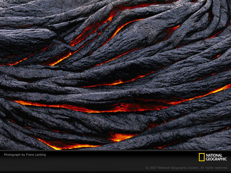 Lava flow texture
