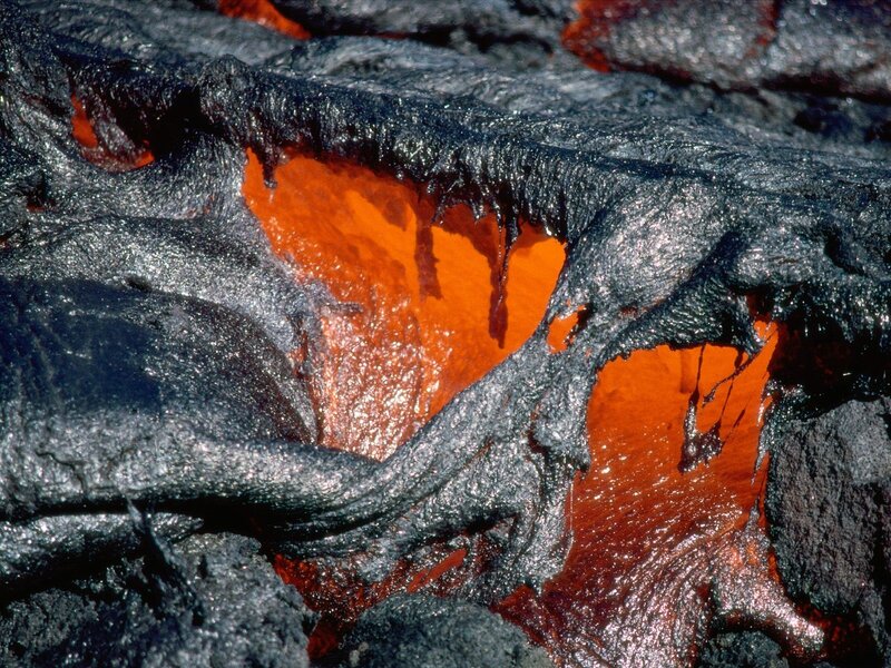 Lava Flow under Crust — Orange